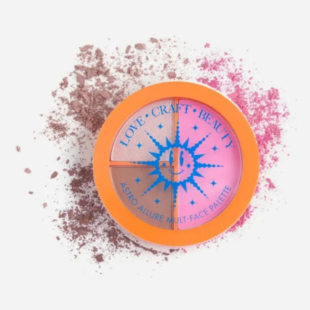 *3/15* NEW LOVE+CRAFT+BEAUTY Astro Allure Multi-Face Palette Blush Bronze